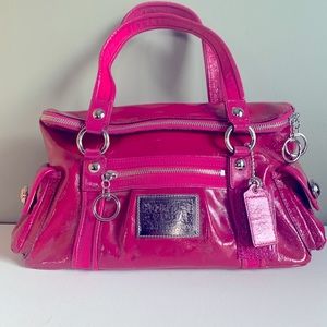 Bright fuchsia coach handbag